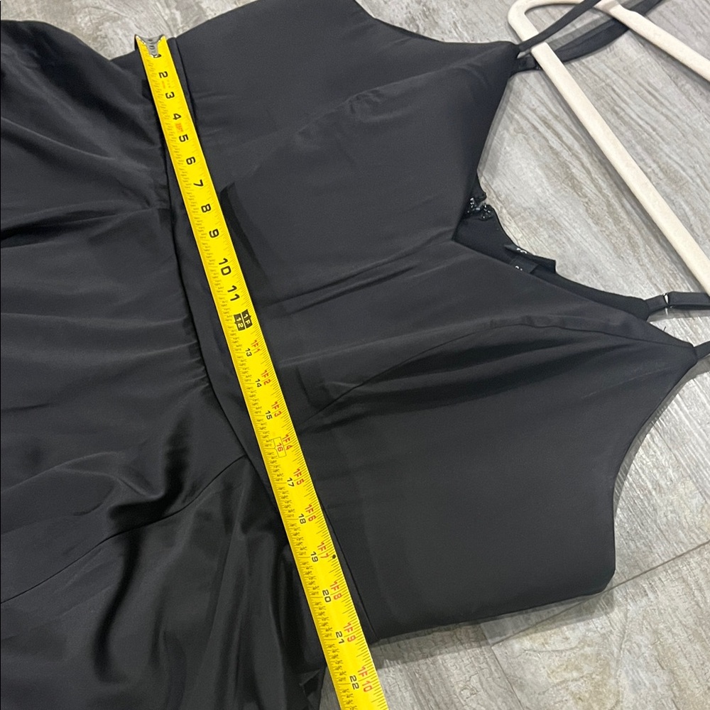 Torrid satin dress black size 20 plus size Elegant Black Sleeveless Dress skater - Picture 14 of 15